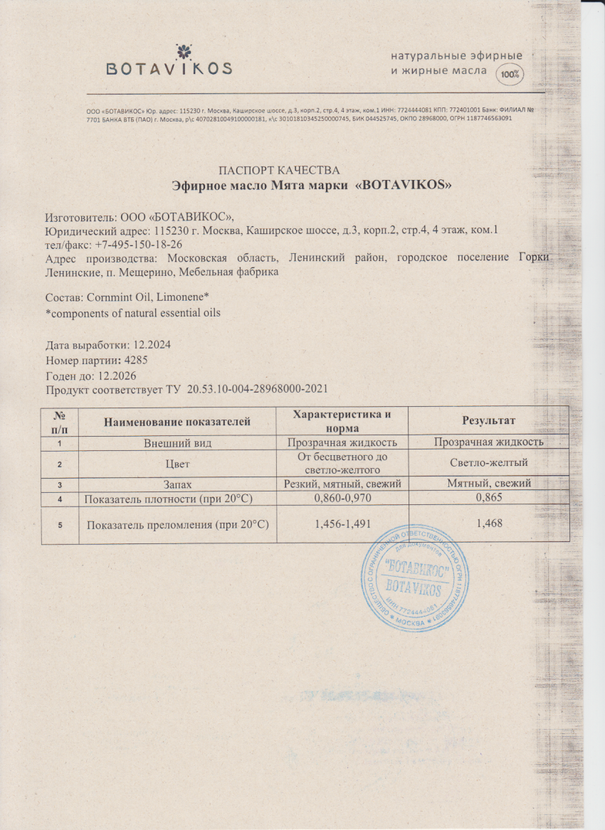Паспорт №122024